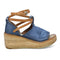 Nino Wedge Sandal - Blue