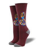 MEN'S SERPENT STARE - RED - L/XL SOCKS