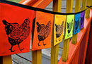 Rainbow Chicken Indoor/Outdoor Flags
