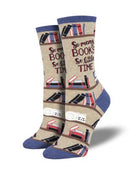 Women's Time For A Good Book - Hemp Heather Socks
