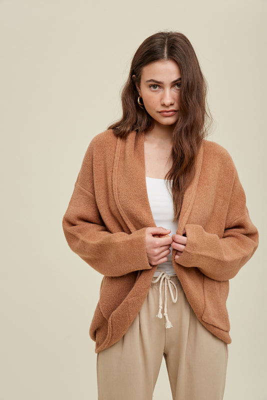 Oversized Cardigan- Camel