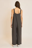 Ribbed Knit Seam Detail Jumpsuit