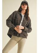 Vintage Wash Pleated Back Jacket