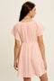 Lace Trim Babydoll Mini Dress