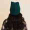 Chill Vibes Soft Ribbed Square Top Beanie