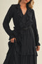 Belted Ruffled Dress