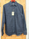 Men's Cotton Denim Wash Long Sleeve Shirt- Indigo