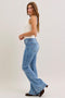 Judy Blue High Waisted Retro Bell Bottom Cuffed Bottom