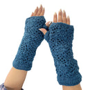 Floral Crochet Fingerless Gloves