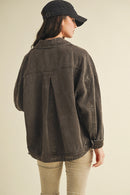 Vintage Wash Pleated Back Jacket