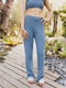 Boucle Cozy Lounge Pants- Blue