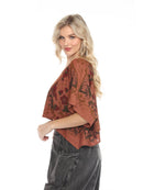 Strawberry Field Scarf Top- OS