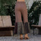 Bell Bottom Boho Pants in Crochet Sweater Fusion- Amber