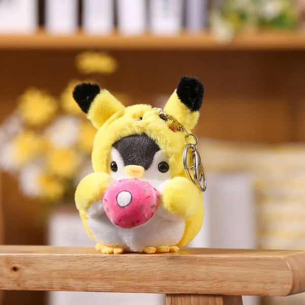 Plush Penguin Keychain