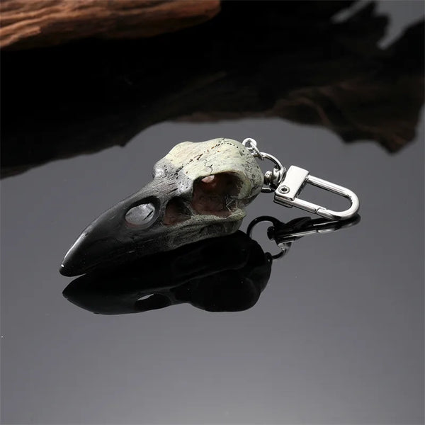 Bird Skull Keychain