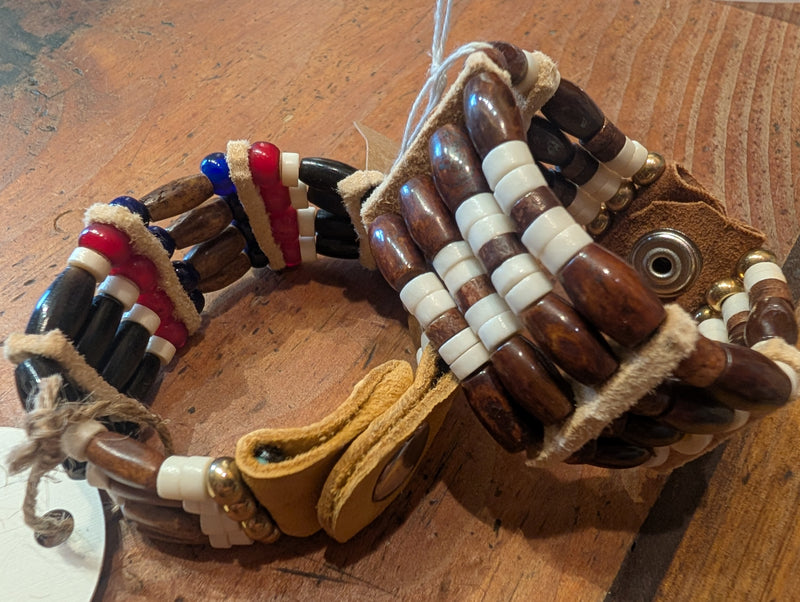 Wood & Leather Bracelet
