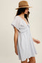 Lace Trim Babydoll Mini Dress