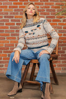 Duck Mock Neck Knit Top