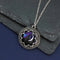 Antiqued Metal Moon Print Necklace