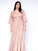Rosé Reverie Tiered Maxi Dress - Dusty Pink