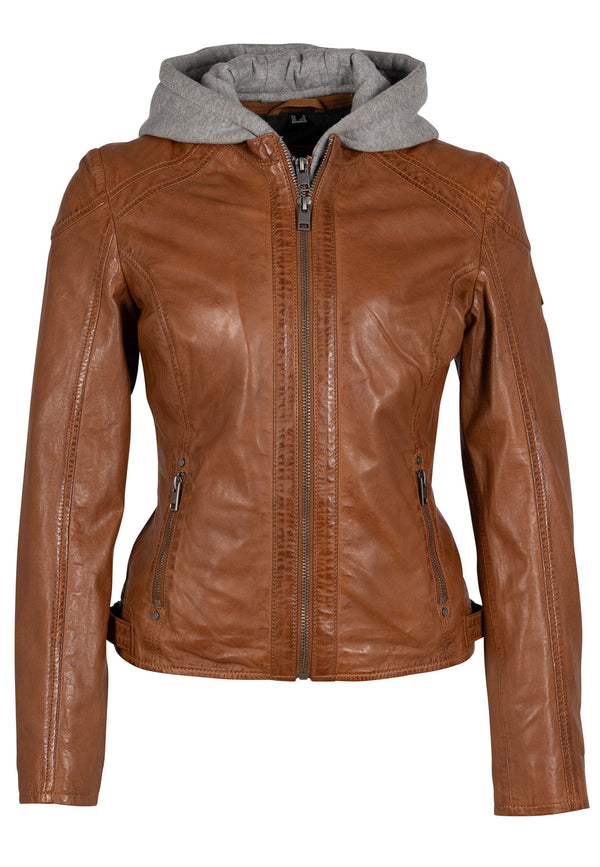 Allice RF Leather Jacket, Black