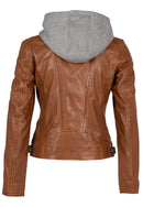 Allice RF Leather Jacket, Cognac