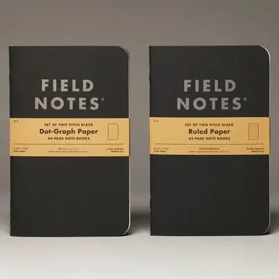 Pitch Black Note Book  2 - Pack