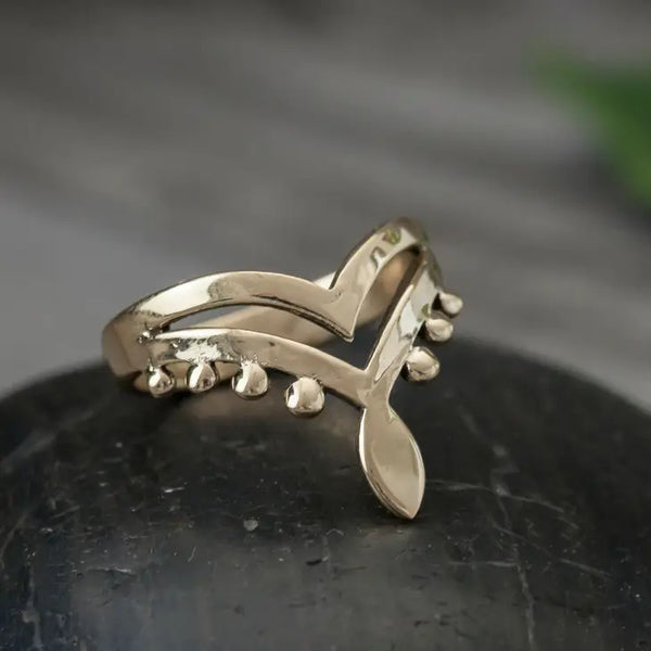 Brass Double Drop Ring