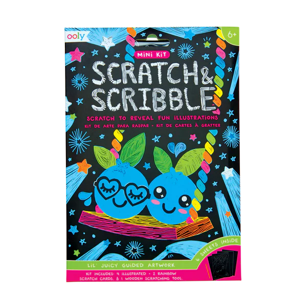 Lil' Juicy Mini Scratch and Scribble Art Kit