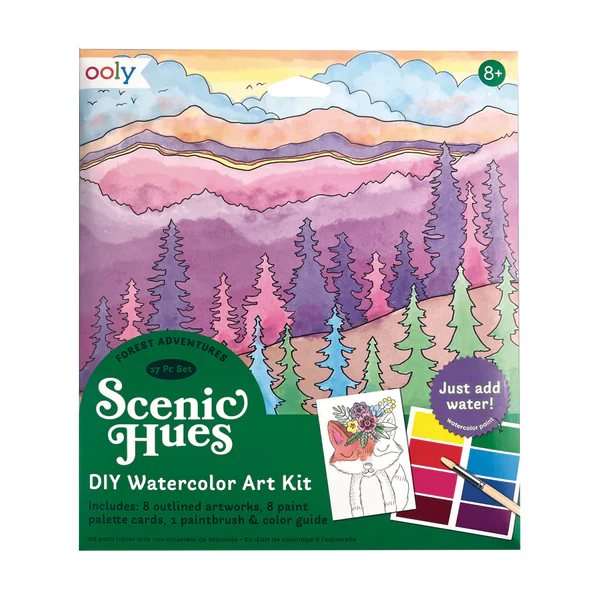 Scenic Hues DIY Watercolor Art Kit - Forest Adventure