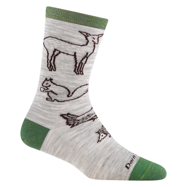 Women's Woodland Creatures Crew Lightweight Lifestyle Sock