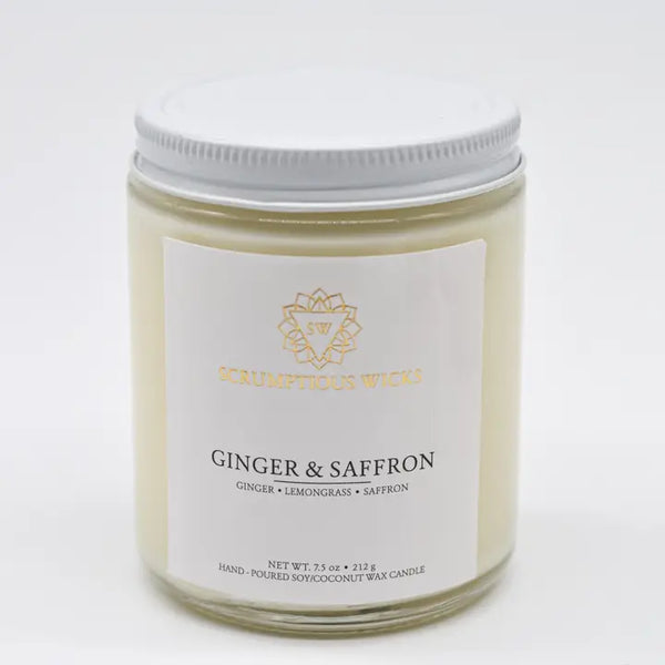 Ginger and Saffron Candle Jar