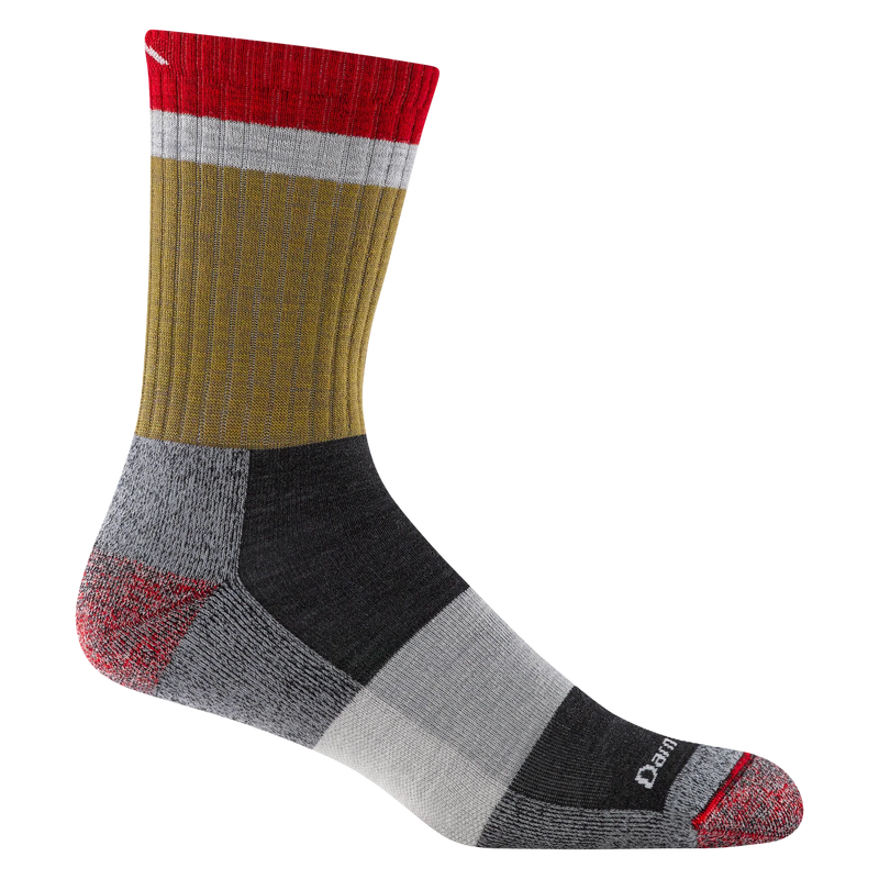 Men's Heady Stripe Micro Crew Lightweight Hiking Sock