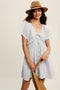 Lace Trim Babydoll Mini Dress
