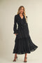 Belted Ruffled Dress
