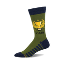 #1 Dad - Green Men's Sock