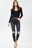 Cropped Long Sleeve Top