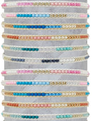 1mm Seed Bead & Cord Adjustable Bracelet