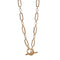Classic Link Chain Necklace with Toggle Clasp