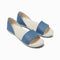 Women's Friday Flat- Dusty Blue/Bone