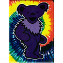 Grateful Dead Purple Jerry Bear Tie Dye Magnet