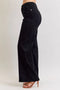 Judy Blue HW Retro Wide Leg Black Denim Jeans
