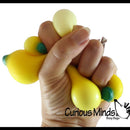 Banana Fruit Soft Fluff- Filled Squeeze Stress Balls