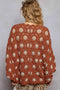 Contrast Crochet Cardigan Top