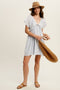 Lace Trim Babydoll Mini Dress