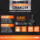 Roughneck Car Charger Multi-Port Backseat Extender