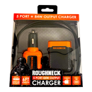 Roughneck Car Charger Multi-Port Backseat Extender