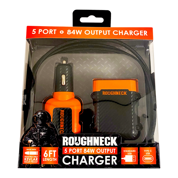 Roughneck Car Charger Multi-Port Backseat Extender