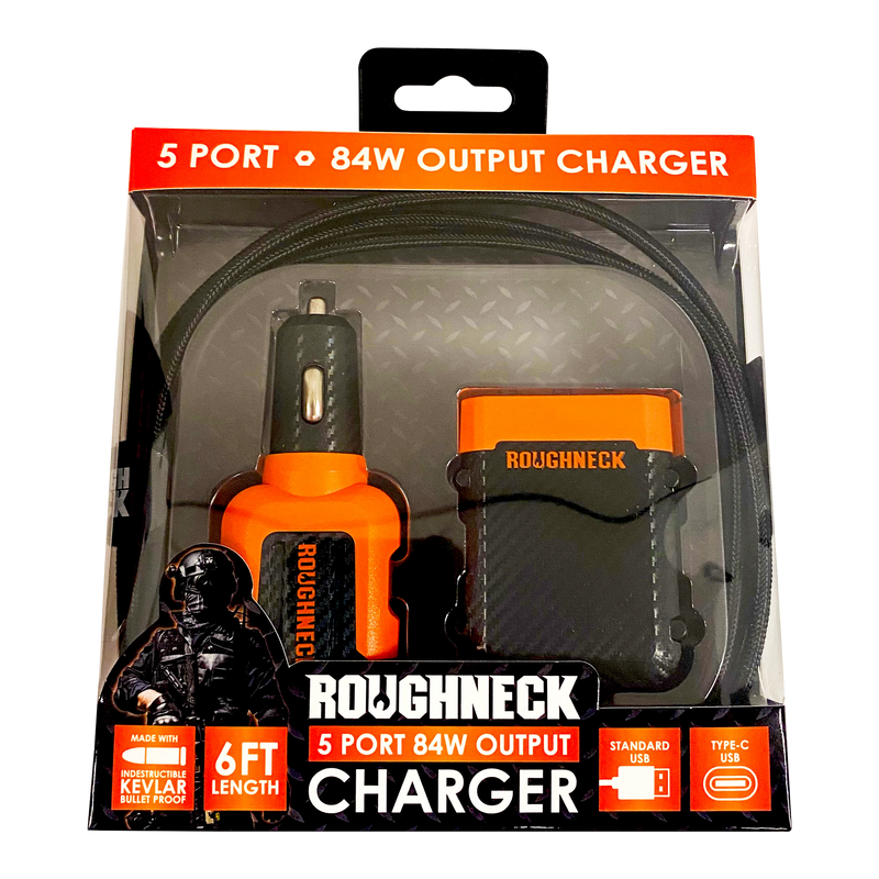 Roughneck Car Charger Multi-Port Backseat Extender