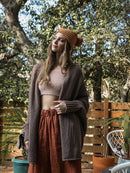 Bat Sleeve Knit Cardigan